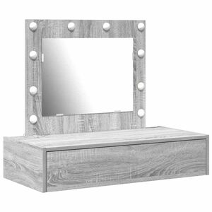 vidaXL Table de Toilette Gris 83 x 40 x 70 cm Bois d'ing&eacute;nierie