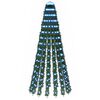 vidaXL Arbre de No&euml;l LED 150 cm 240 LED Bleu Acier Vert