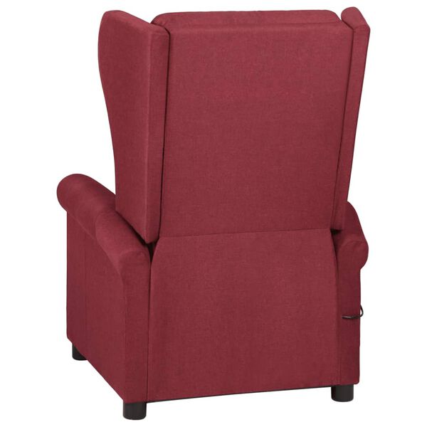 vidaXL Fauteuil inclinable Rouge bordeaux Tissu