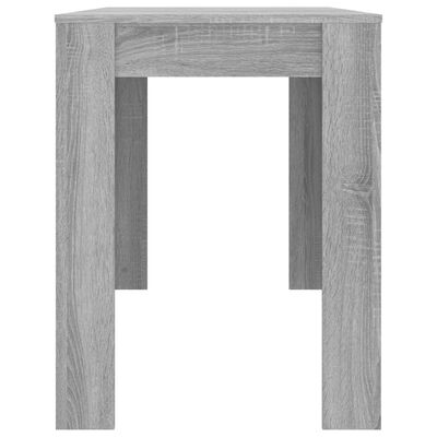 vidaXL Table à dîner sonoma gris 120x60x76 cm bois d'ingénierie