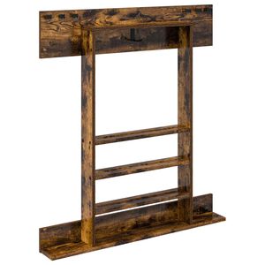 vidaXL Support de queue de billard Bois d'ing&eacute;nierie 93 x 12 x 103 cm