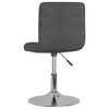 vidaXL Tabouret de bar pivotant Gris fonc&eacute; Tissu