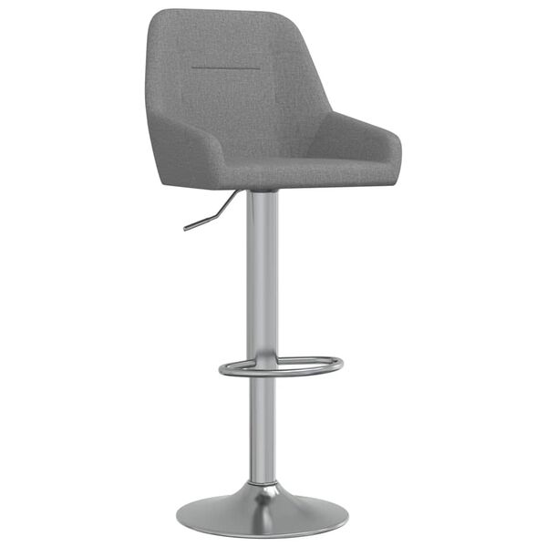 vidaXL Tabourets de bar lot de 2 gris fonc&eacute; tissu