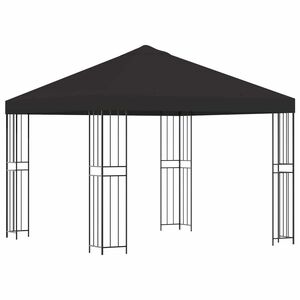 vidaXL Pavillon 3 x 3 m Anthracite Polyester et Acier 190 gsm
