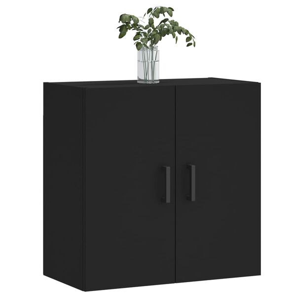 vidaXL Armoire murale noir 60x31x60 cm bois d'ing&eacute;nierie