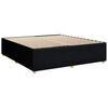 vidaXL Sommier &agrave; lattes de lit avec matelas Noir 180x200 cm Tissu