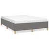 vidaXL Cadre de lit sans matelas gris fonc&eacute; 140x190 cm tissu