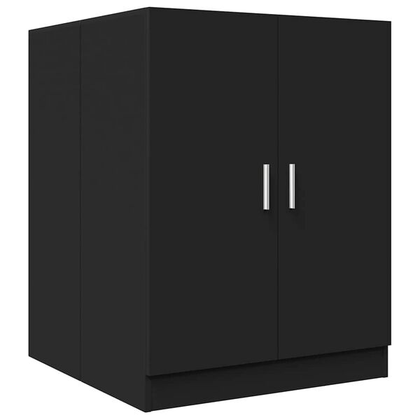 vidaXL Meuble pour machine &agrave; laver Noir 71x71,5x91,5 cm