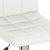 vidaXL Tabouret de bar Blanc Similicuir