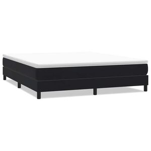 vidaXL Sommier &agrave; lattes de lit sans matelas noir 180x220 cm velours