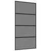 vidaXL Porte coulissante 102.5 x 205 cm Verre tremp&eacute; et aluminium