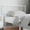 vidaXL Tête de lit métal blanc 90 cm