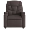 vidaXL Fauteuil de massage inclinable Marron foncé Tissu