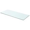 vidaXL Panneau pour &eacute;tag&egrave;re Verre transparent 70 x 30 cm