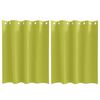 vidaXL Rideaux occultants avec anneaux 2 pc Vert 140 x 140 cm