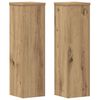 vidaXL Supports pour plantes 2 pcs ch&ecirc;ne artisanal bois d'ing&eacute;nierie