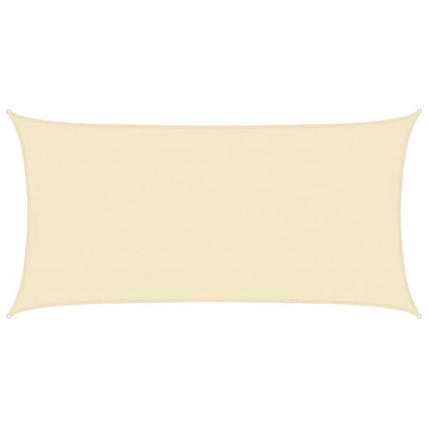 vidaXL Voile d'ombrage 160 g/m&sup2; Cr&egrave;me 4x7 m PEHD