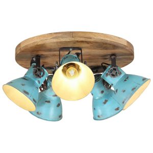 vidaXL Plafonnier 25 W bleu d&eacute;lav&eacute; 50x50x25 cm E27