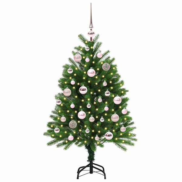 vidaXL Sapin de No&euml;l avec 150 LED avec support Vert 120 cm PE