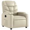vidaXL Fauteuil inclinable en similicuir cr&egrave;me