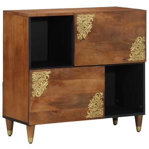 vidaXL Buffet Marron 80 x 33 x 75 cm Bois de mangue massif