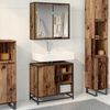 vidaXL Ensemble de mobilier de salle de bain 2 pcs Bois Ancien