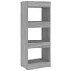 vidaXL Biblioth&egrave;que/S&eacute;parateur de pi&egrave;ce Sonoma gris Bois d'ing&eacute;nierie