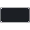 vidaXL Dosserets de cuisine 2 pcs noir 80x40 cm verre tremp&eacute;
