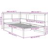 vidaXL Lit biblioth&egrave;que sans matelas 90x190 cm bois de pin massif