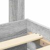 vidaXL Cadre de lit Gris Sonoma 140 x 190 cm Bois d'ing&eacute;nierie