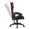 vidaXL Fauteuil de jeux vid&eacute;o avec LED RVB Orange et noir Similicuir