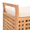 vidaXL Banc de rangement 93x49x49 cm Bois de noyer massif