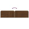 vidaXL Meuble TV Chêne marron 80x34x36 cm Bois d'ingénierie