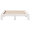vidaXL Cadre de lit sans matelas blanc 140x200 cm bois de pin massif