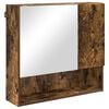vidaXL Armoire Miroir Ch&ecirc;ne fum&eacute; 59 x 17 x 55 cm Bois d'ing&eacute;nierie