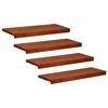 vidaXL Marches d'escalier 4 pi&egrave;ces 80 x 25 x 2 cm Marron