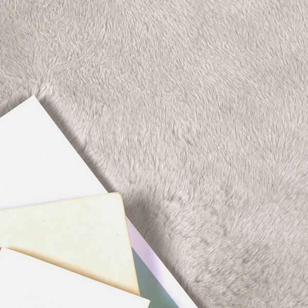 vidaXL Tapis en Fourrure Synth&eacute;tique de Lapin Olite Beige &Oslash; 100 cm