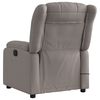 vidaXL Fauteuil de massage inclinable Taupe Tissu