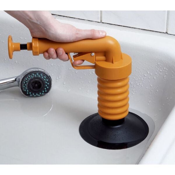 Drain Buster D&eacute;boucheur de canalisation portable Orange et noir