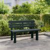 vidaXL Banc de jardin vert 110x52x71 cm polypropyl&egrave;ne