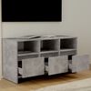 vidaXL Meuble TV Gris b&eacute;ton 102x37,5x52,5 cm Bois d'ing&eacute;nierie