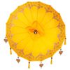 vidaXL Parasol balinais avec base Jaune 95 x 95 x 260 cm