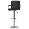 vidaXL Tabouret de bar Noir Similicuir