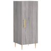 vidaXL Buffet haut Sonoma gris 34,5x34x180 cm Bois d'ing&eacute;nierie
