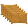 vidaXL Housse de coussin 6 pc HOUTEN Jaune 30 x 50 cm