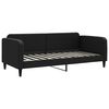 vidaXL Lit de jour avec matelas noir 90x200 cm tissu