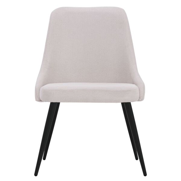 vidaXL Chaises &agrave; manger lot de 4 cr&egrave;me tissu