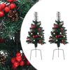 vidaXL Sapins de No&euml;l artificiels d'all&eacute;e 2 pcs 76 cm PVC