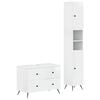 vidaXL Ensemble de 2 meubles de salle de bain BREDA Blanc brillant
