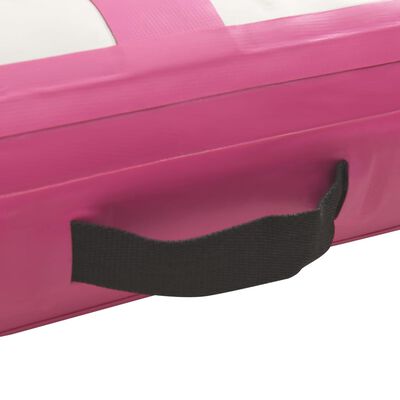 vidaXL Tapis gonflable de gymnastique avec pompe 300x100x20cm PVC Rose